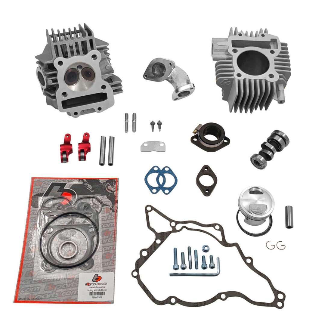 TB 143cc Big Bore Kit, Race Head V2, and Intake Kit - KLX110 02-09